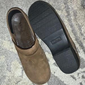LL Bean Suede Clogs